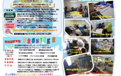 就労選択支援フロンティアの新しいチラシが出来ました👍✨