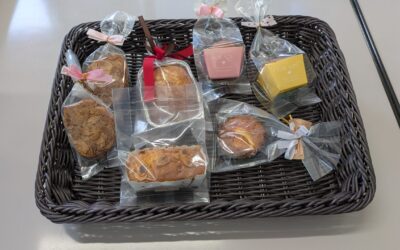 3月18日、赤穂市役所1階で販売会 岡田パティシエ指導の新商品を販売👍✨